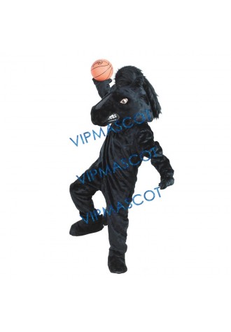 Black Stallion Mascot Costume