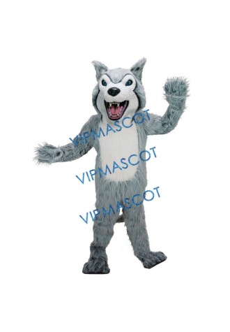 Gray Wolf Mascot Costume